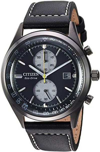 Citizen Men's CA7027-08E Brycen Chronograph Eco-Drive Watch, Black $109 (Reg $208.98)