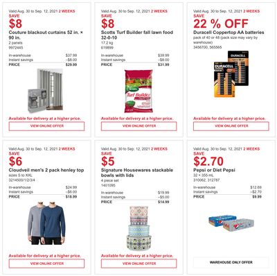 Costco Canada More Savings Weekly Coupons/Flyers for: Quebec, until September 12