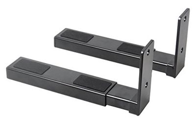 Pyle Speaker Wall Mount, Pair of Speaker Stands, Sound Bar Speaker, Large or Small Speakers, Center Channel Speaker Wall Mount, Adjustable & Extendable Length, 110 Lbs Capacity, Black (PSTNDW17) $30.99 (Reg $36.09)