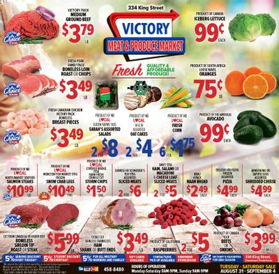 Victory Meat Market Flyer August 31 to September 4