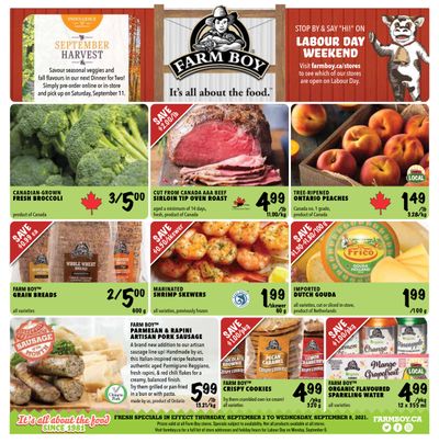 Farm Boy Flyer September 2 to 8 