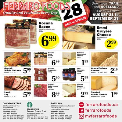 Ferraro Foods Flyer August 31 to September 27