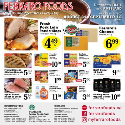 Ferraro Foods Flyer August 31 to September 13