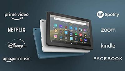 Fire HD 8 tablet, 8" HD display, 32 GB, latest model (2020 release), designed for portable entertainment, Black $74.99 (Reg $109.99)