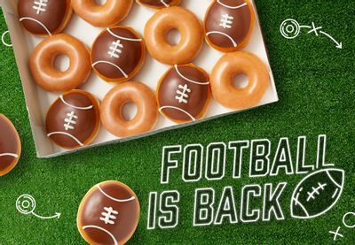 Krispy Kreme Rolls Out their Iconic Football Donut for a Limited Time Only
