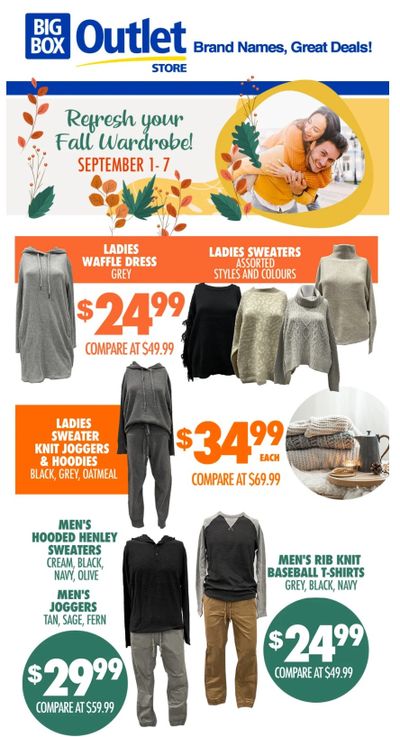 Big Box Outlet Store Flyer September 1 to 7