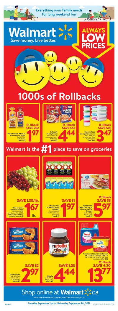Walmart (Atlantic) Flyer September 2 to 8 Walmart (Atlantic) Flyer September 2 to 8
