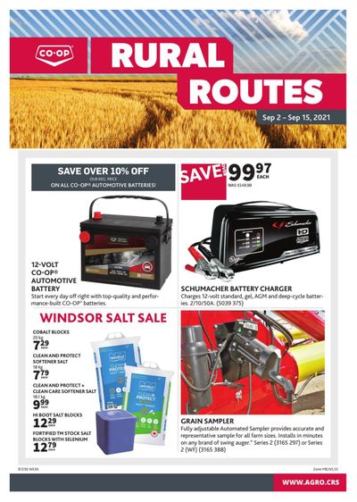 Co-op (West) Rural Routes Flyer September 2 to 15