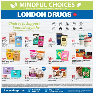 London Drugs Mindful Choices Flyer September 2 to 22