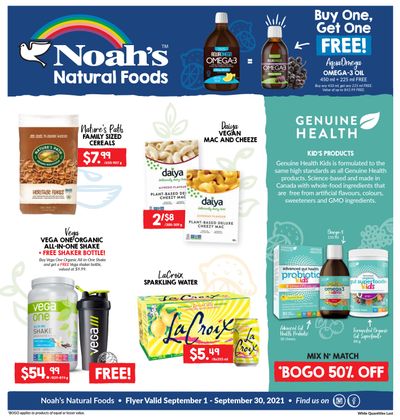 Noah's Natural Foods Flyer September 1 to 30