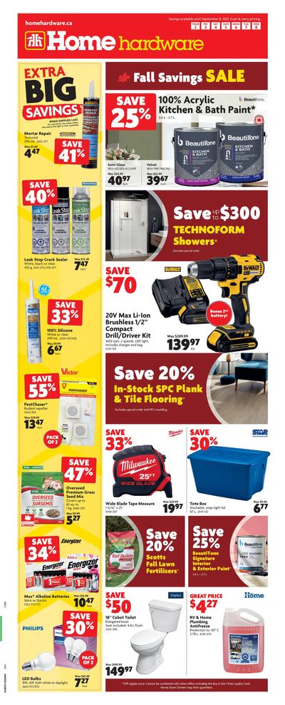 Home Hardware (BC) Flyer September 2 to 8