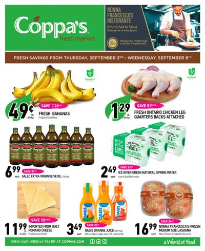 Coppa's Fresh Market Flyer September 2 to 8
