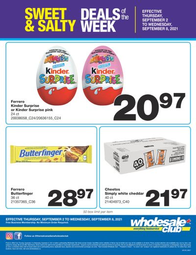 Wholesale Club Sweet Deal of the Week Flyer September 2 to 8