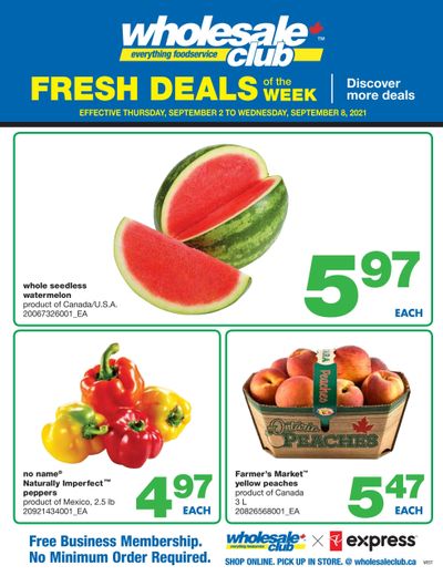 Wholesale Club (West) Fresh Deals of the Week Flyer September 2 to 8