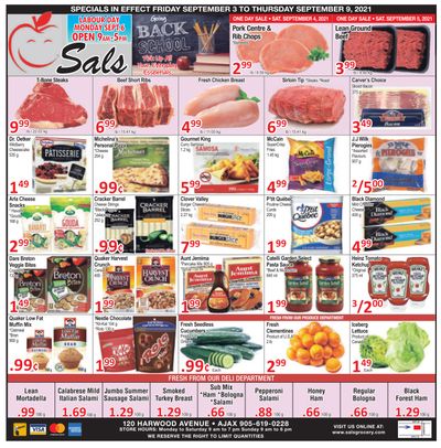 Sal's Grocery Flyer September 3 to 9