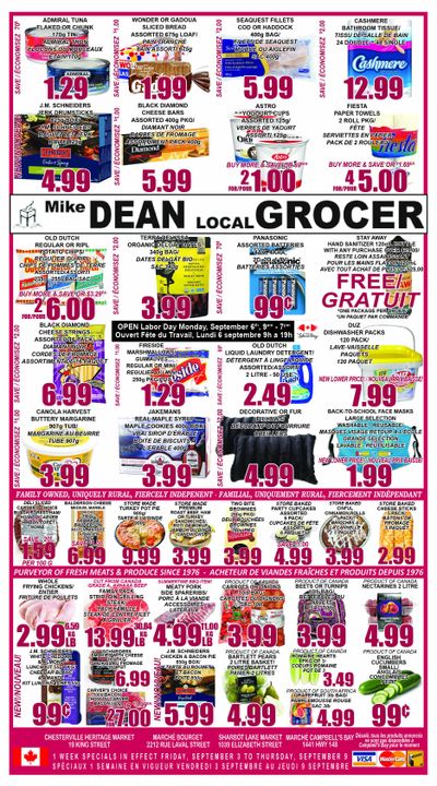 Mike Dean Local Grocer Flyer September 3 to 9