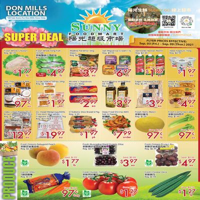 Sunny Foodmart (Don Mills) Flyer September 3 to 9