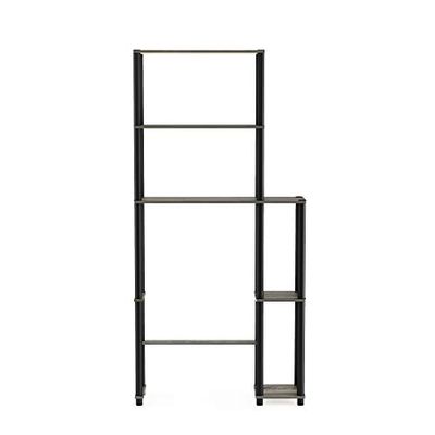 Furinno 17050GYW/BK Turn-N-Tube with 5 Shelves Toilet Space Saver, French Oak Grey/Black $78.33 (Reg $84.60)