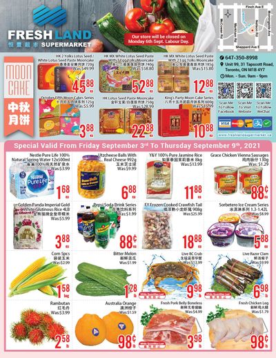 FreshLand Supermarket Flyer September 3 to 9
