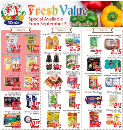 Fresh Value Flyer September 3 to 9