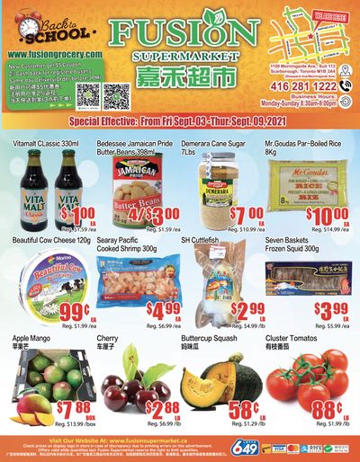 Fusion Supermarket Flyer September 3 to 9