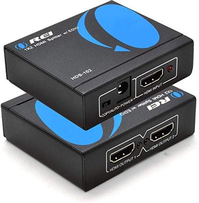 OREI HDS-102 1X2 Powered 1080P V1.4 Certified HDMI Splitter with Full Ultra HD 4K/2K and 3D Resolutions $29.23 (Reg $34.33)