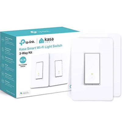 Kasa Smart 3-Way Light Switch Kit by TP-Link (HS210 KIT) - Neutral Wire Required, 2.4GHz WiFi Light Switch works with Alexa and Google Home, No Hub Required, UL Certified, 2-Pack $34.99 (Reg $39.99)