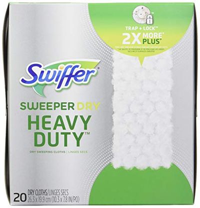 Swiffer Sweeper Dry Heavy Duty Sweeping Pad, Multi Surface Refills For Dusters Floor Mop, 20 Count $7.77 (Reg $10.49)