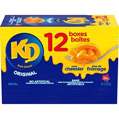 Kraft Dinner Original Macaroni & Cheese 225g, Pack of 12 $11.18 (Reg $13.99)