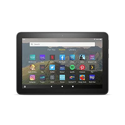 Fire HD 8 tablet, 8" HD display, 32 GB, latest model (2020 release), designed for portable entertainment, Black $74.99 (Reg $109.99)
