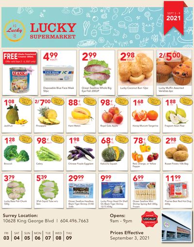 Lucky Supermarket (Surrey) Flyer September 3 to 9