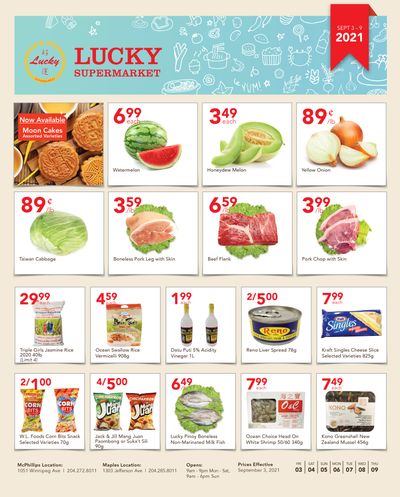 Lucky Supermarket (Winnipeg) Flyer September 3 to 9
