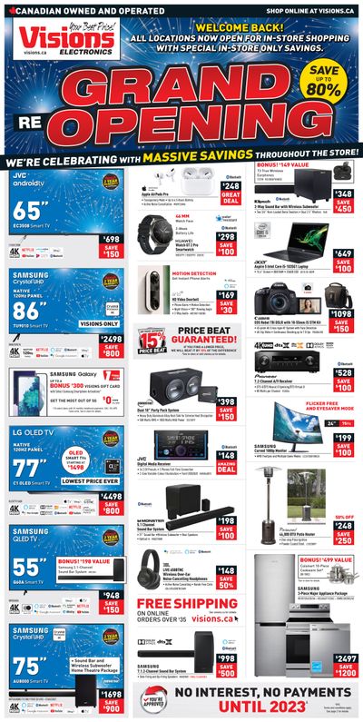 Visions Electronics Flyer September 3 to 9