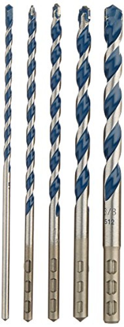 BOSCH HCBG501T BlueGranite Turbo Carbide Hammer Drill Bit Sets $15 (Reg $33.00)