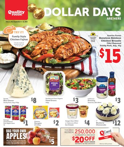 Quality Foods Flyer September 6 to 12