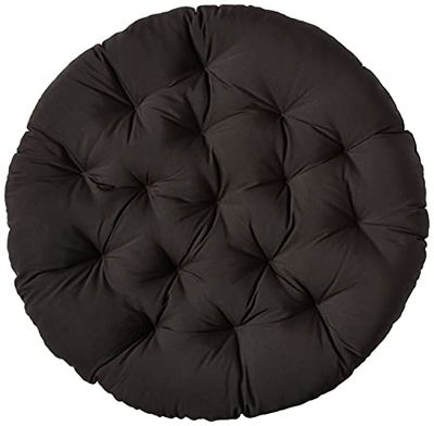 Blazing Needles Solid Twill Papasan Chair Cushion, 44" x 6" x 44", Black $54.7 (Reg $75.04)