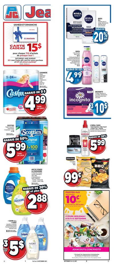 Jean Coutu (QC) Flyer September 9 to 15