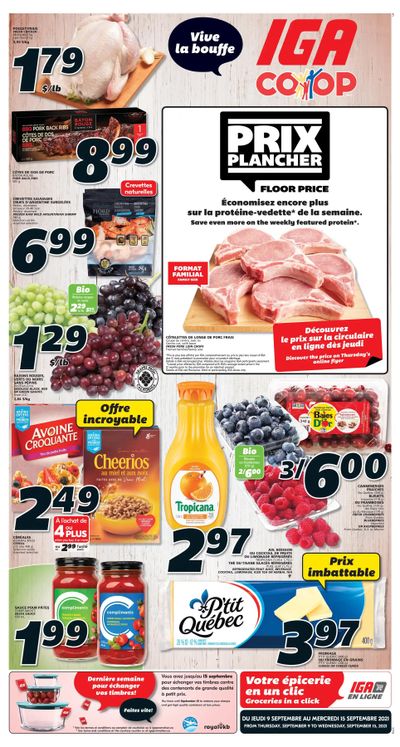IGA (NB) Flyer September 9 to 15