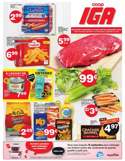Coop IGA Flyer September 9 to 15