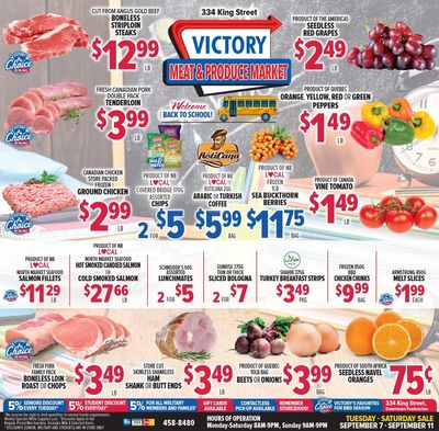 Victory Meat Market Flyer September 7 to 11
