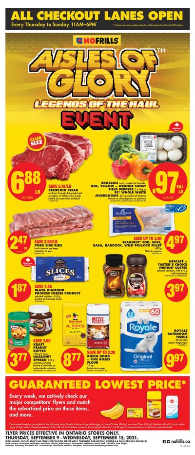 No Frills (GTA) Flyer September 9 to 15