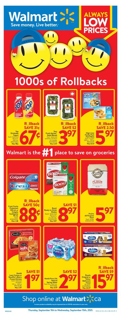 Walmart (Atlantic) Flyer September 9 to 15