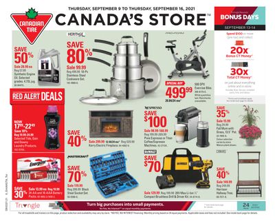 Canadian Tire (ON) Flyer September 10 to 16