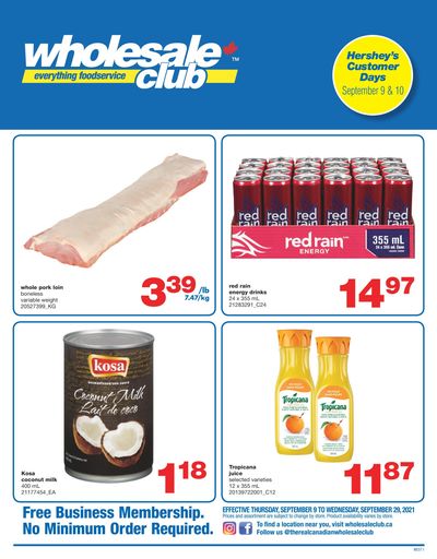 Wholesale Club (West) Flyer September 9 to 29