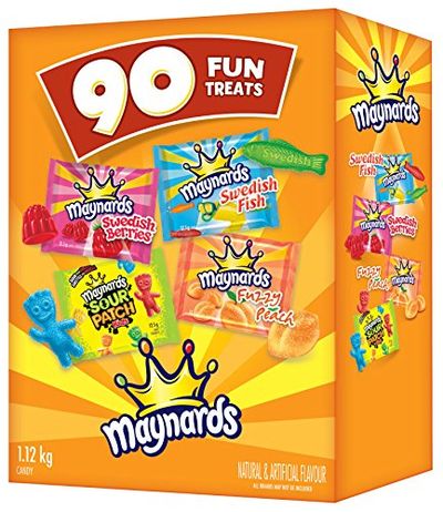 MAYNARDS Assorted Fun Treats Candy, Back to School Snacks, 90 count, 1.12KG $11.99 (Reg $14.99)