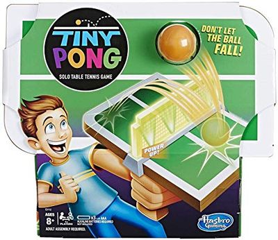Hasbro Tiny Pong Solo Table Tennis Kids Electronic Handheld Game (English) $7.93 (Reg $24.99)