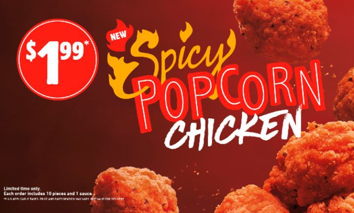 SPICY POPCORN CHICKEN at Burger King