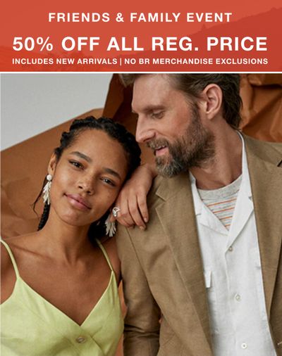 Banana Republic Canada Friend & Family Event: Save 50% off Regular-Priced Styles with Coupon Codes + Extra 40% off Sale Style