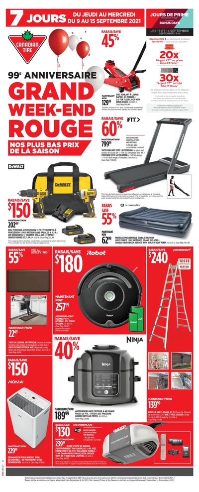 Canadian Tire (QC) Flyer September 9 to 15