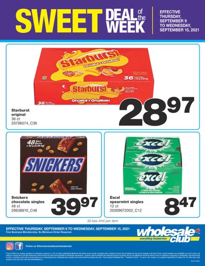 Wholesale Club Sweet Deal of the Week Flyer September 9 to 15